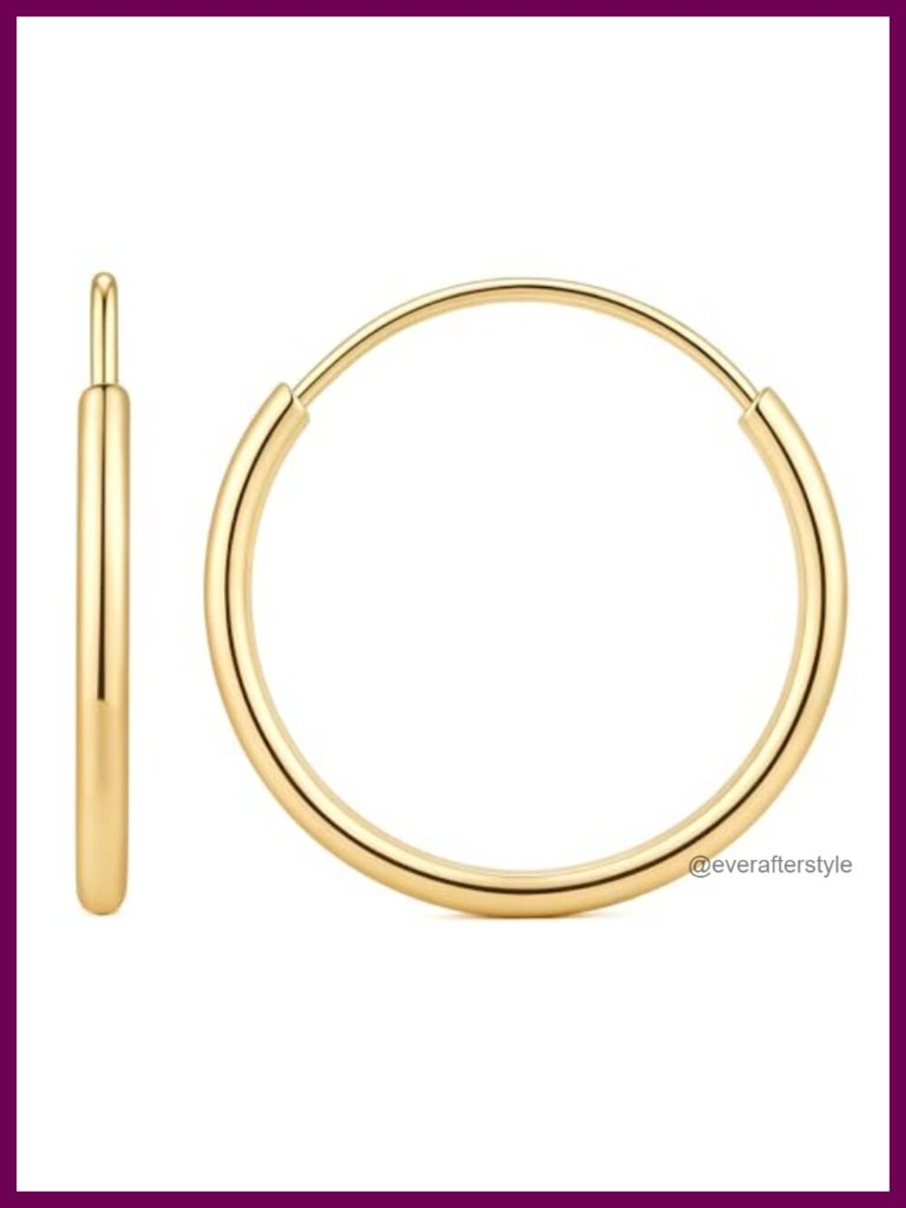 14K Gold Plated Mini Hoop Earrings for Women Lightweight Hypoallergenic 10mm